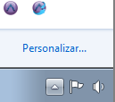 En la barra de herramientas de Windows verás dos iconos correspondientes a la aplicación