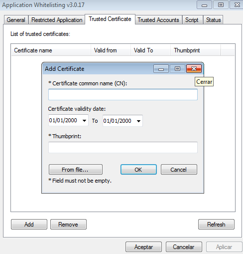 SecureAPlus genera la lista blanca mediante certificaciones de los desarrollados de las aplicaciones 