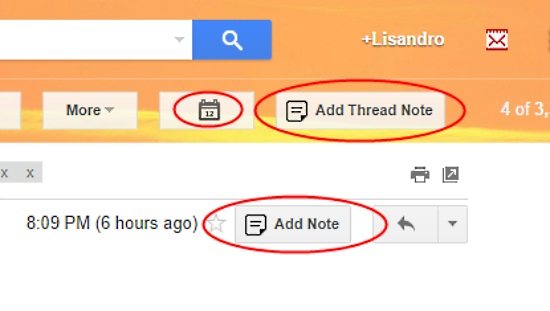 Notes for GMail
