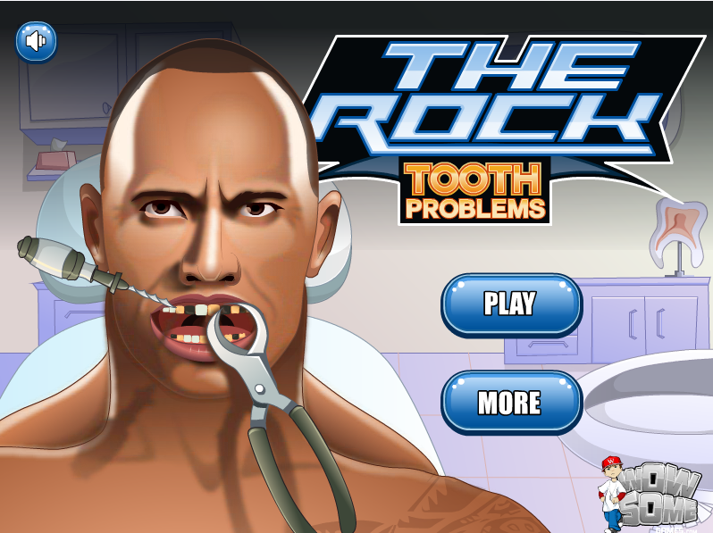 Los problemas dentales de The Rock (clic en la imagen para jugar)