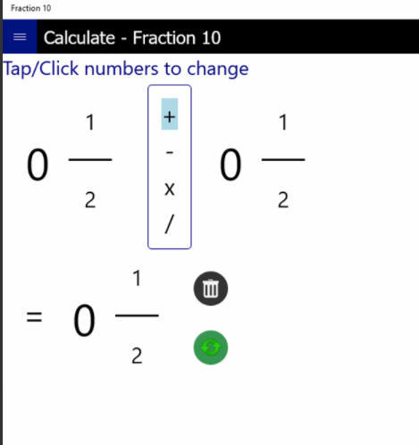 Calculadora de fracciones