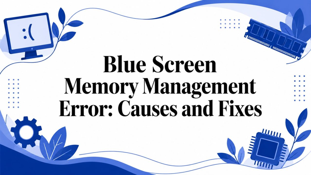 Blue Screen Memory Management Error: Causes and Fixes