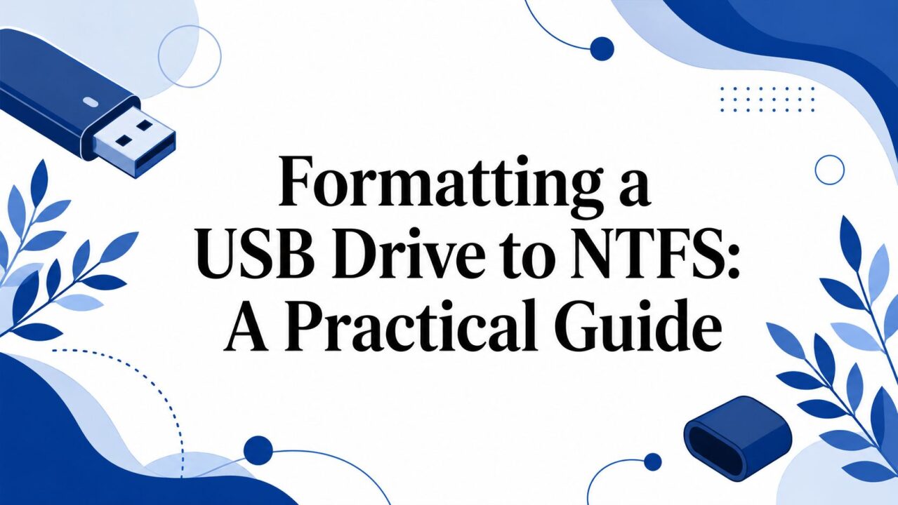 Formatting a USB Drive to NTFS: A Practical Guide