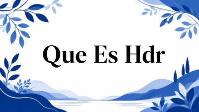 Que Es Hdr
