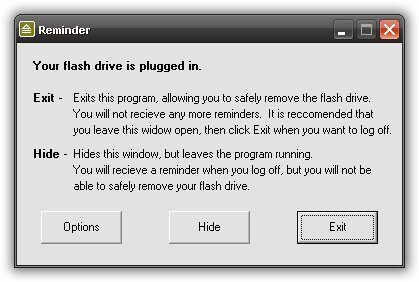 Flash Drive Reminder: ¡No olvides tu memoria!