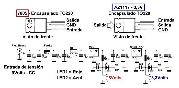Fuente Modular para Protoboard