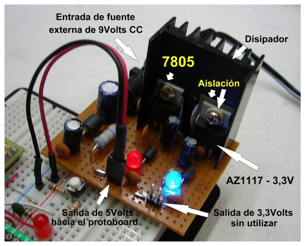 Fuente Modular para Protoboard