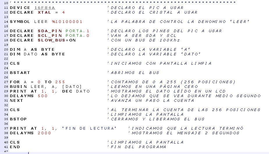 Memorias EEPROM I2C 24CXX