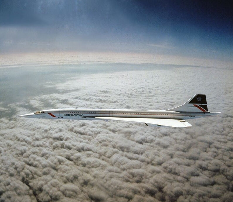 De enige foto van de Concorde die met supersonische snelheid vliegt