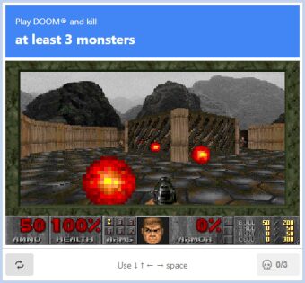 The Most Extreme Captcha: Doom on Nightmare