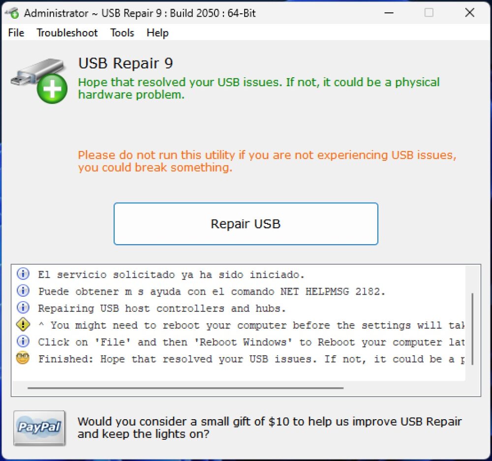 How to Fix USB Errors in Windows with USB Repair