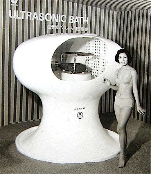 Sanyo Ultrasonic Bath: Eine „Waschmaschine für Menschen“ aus 1970