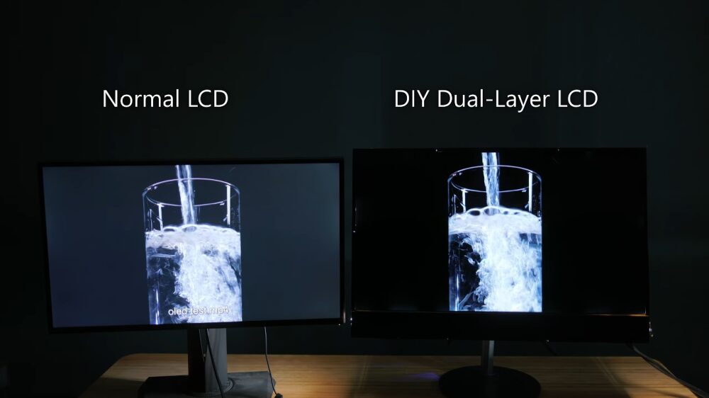 How to Build a Dual-Layer LCD Monitor and Create a 'False OLED'