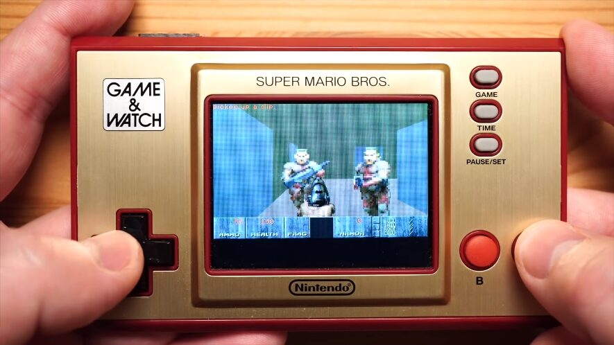 Doom Running on a Game & Watch