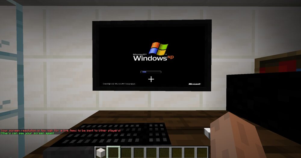 Windows XP dentro de Minecraft... ¡para jugar Doom!