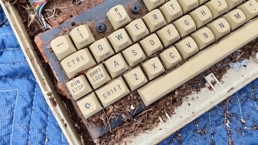 El regreso de un Commodore 64 tras diez años de abandono a la intemperie