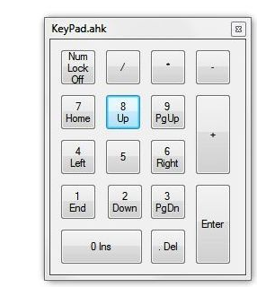 Virtual Numeric Keypads for Windows