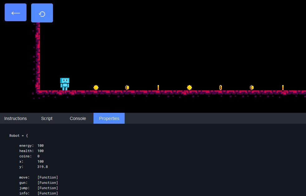 JSRobot: Learn to Program JavaScript by Playing