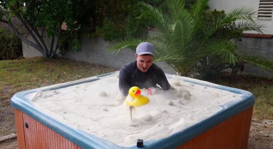Incredible! A Jacuzzi Full of Sand That Behaves Like Water