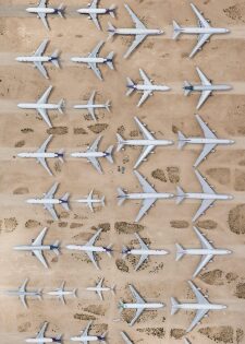 The Beautiful Symmetry of Airports Seen in Aerial Photographs