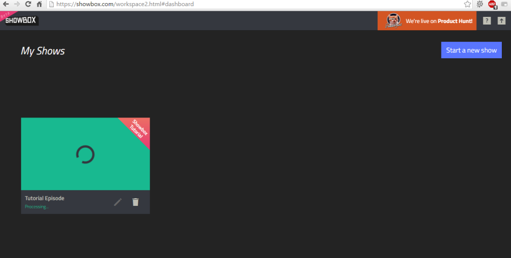Cómo crear vídeos desde el navegador con Showbox