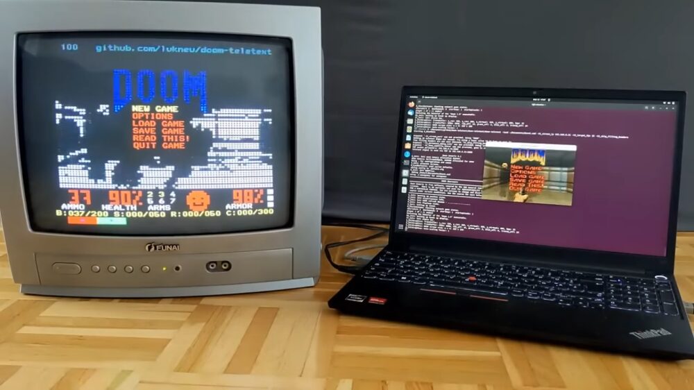 Como jogar Doom… no teletexto
