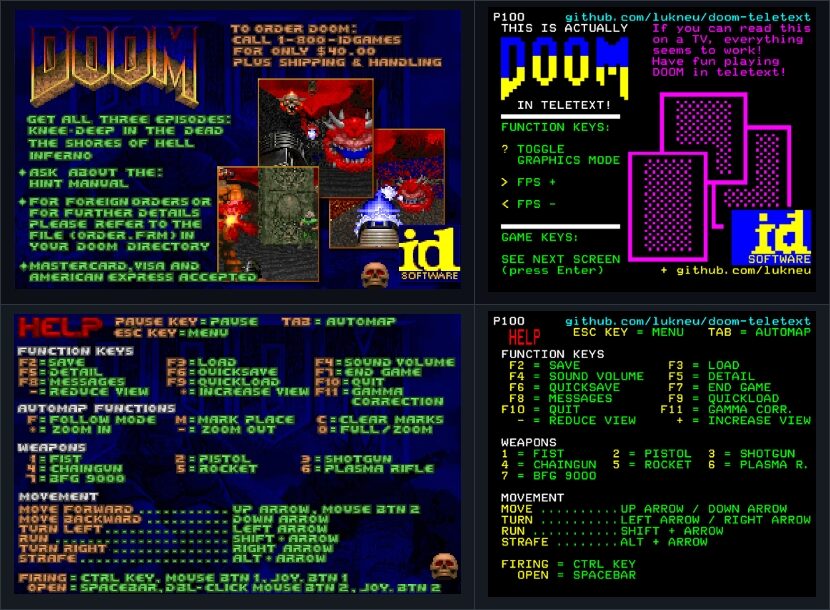 Hoe speel je Doom… op teletekst