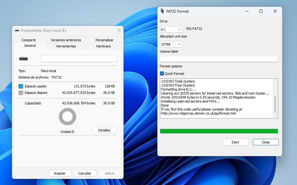 Hoe formatteer je in FAT32 voorbij de limiet in Windows