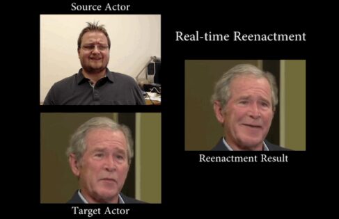 Face2Face : des expressions en temps réel sur le visage de célébrités et de politiques