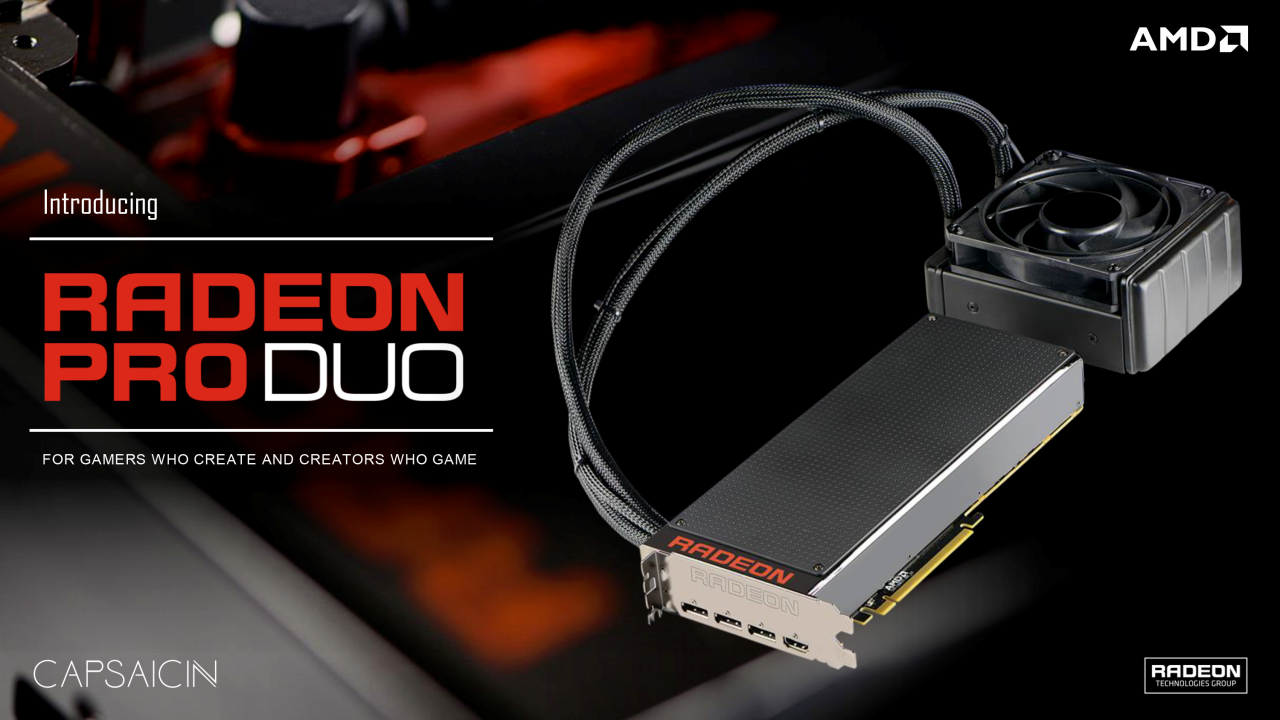 Radeon Pro Duo: videokaart van 1.499 dollar