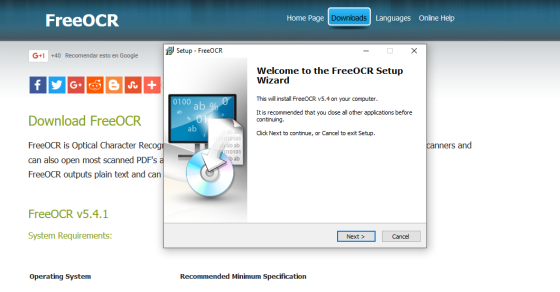 Programmes OCR gratuits pour Windows