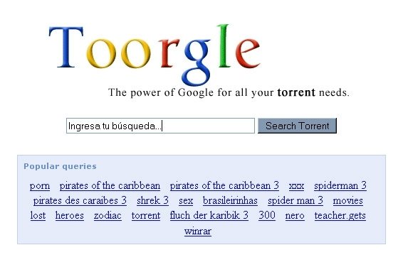 El poder de Google para buscar tus Torrents