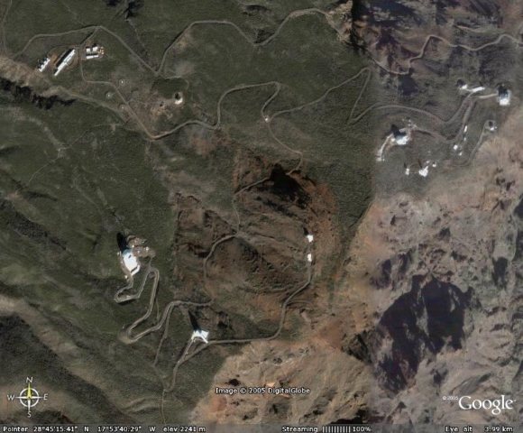 Vista satelital del lugar de emplazamiento.