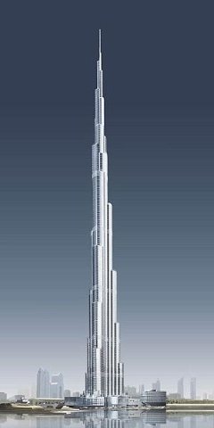 El Burj Dubai será el edificio más alto en 2008 (800m)