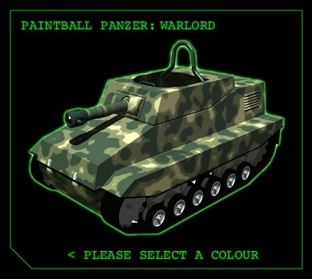 En el sitio web de Funtrak Limited puedes seleccionar el color del Panzer de entre seis posibles