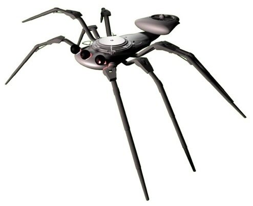 Detalle de la araña robot