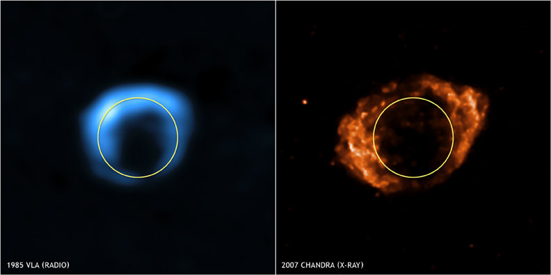 Imagenes de la supernova.