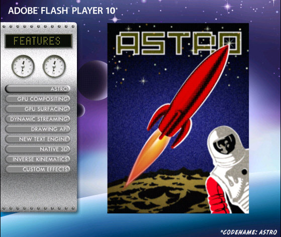 Flash Player 10 (Codename Astro)