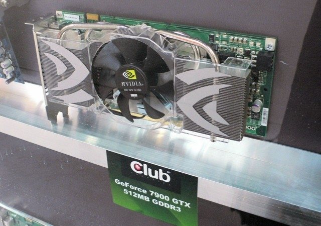 Una tarjeta de Club 3D basada en el chip GeForce 7900GTX