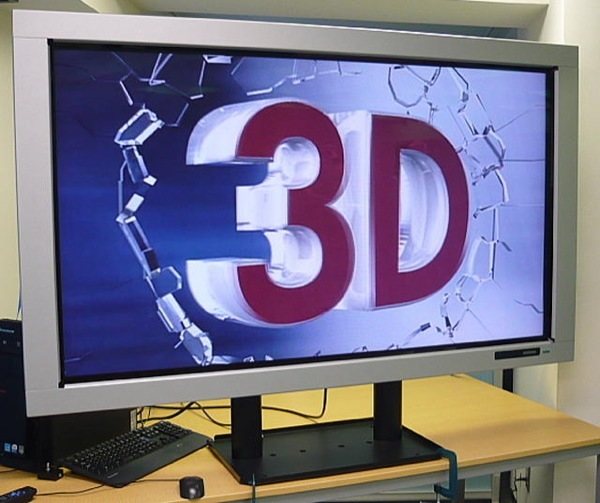 La TV 3D por Sharp, con tecnología Parallax Barrier