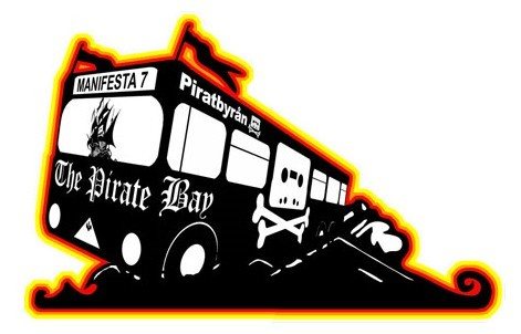 El logo de Piratebay para luchar contra estas leyes