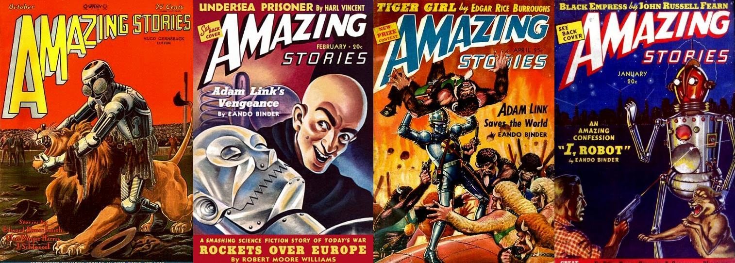 Algunas de las portadas de Amazing Stories