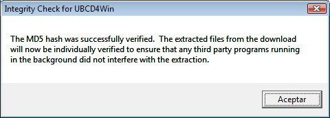 La verificación es un paso importante para asegurar la integridad de los archivos