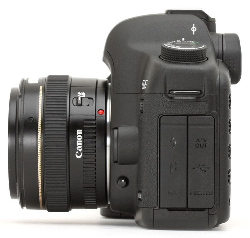 La Nueva Canon EOS 5D desde la Izquierda