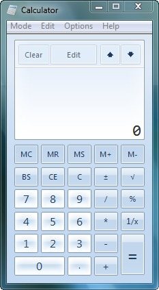 La nueva calculadora de Windows 7