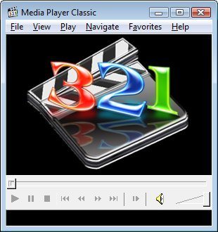La ventana principal de Media Player Classic, así de simple