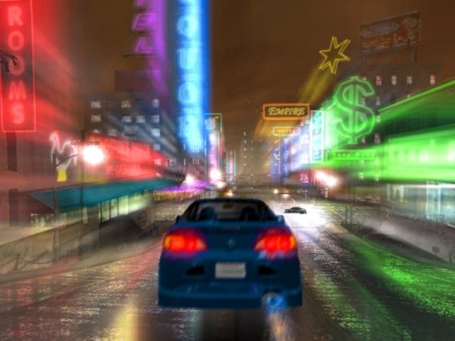 El efecto "motion blur" se utilizó en Need For Speed Underground para aumentar la sensación de velocidad