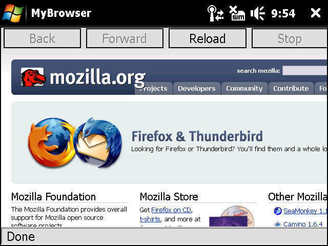 Navegación con Firefox Mobile
