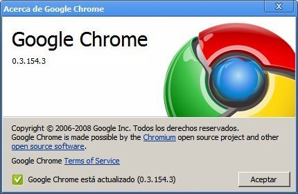 La última versión de Chrome a través del Dev Channel