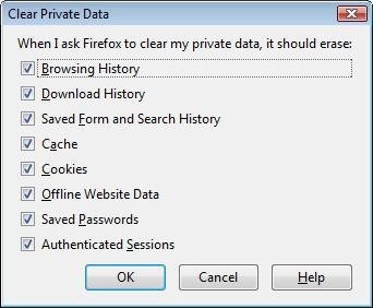 Firefox tiene toda una sección de privacidad